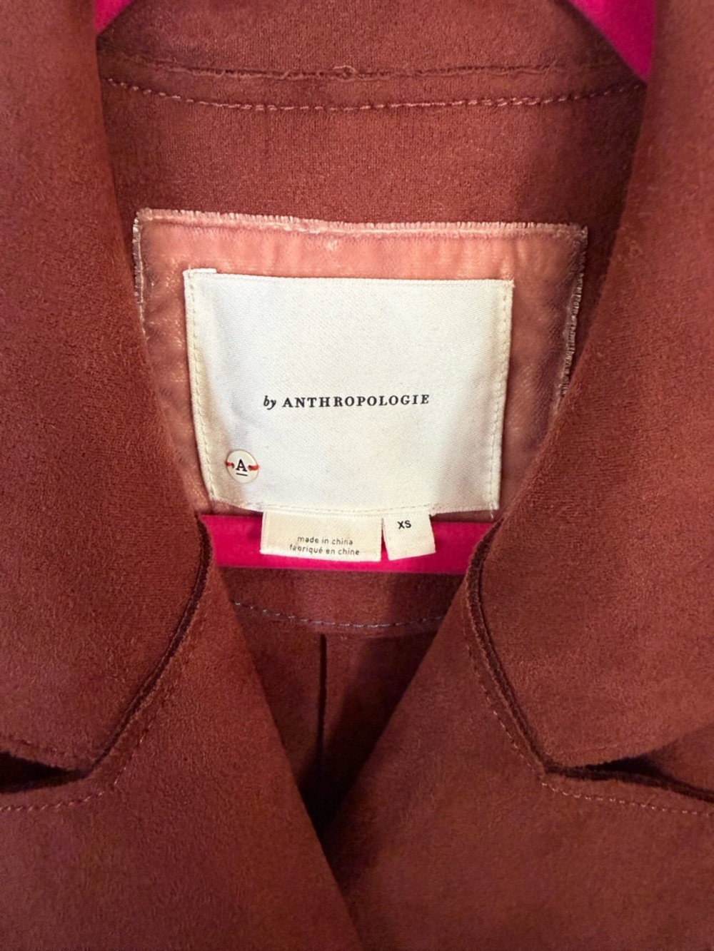 Anthropologie NWOT Tandy Longline Utility Vest Sleeveless Faux Suede Jacket - XS - Picture 8 of 9